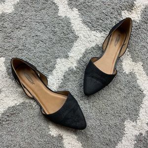 SEYCHELLES | Black Pointed Toe Ballet Flats
